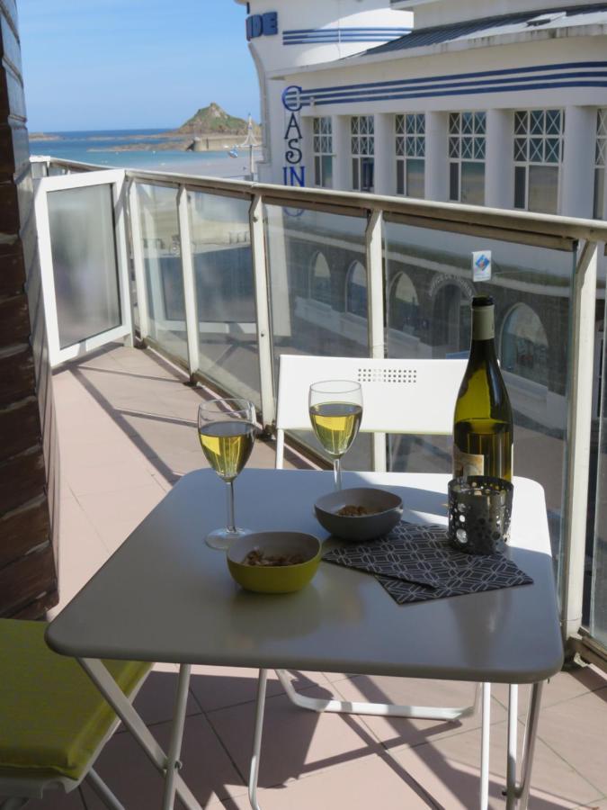 Les Bains Studio Vue Mer Pleneuf-Val-Andre Esterno foto