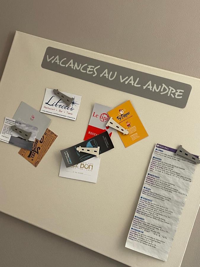 Les Bains Studio Vue Mer Pleneuf-Val-Andre Esterno foto