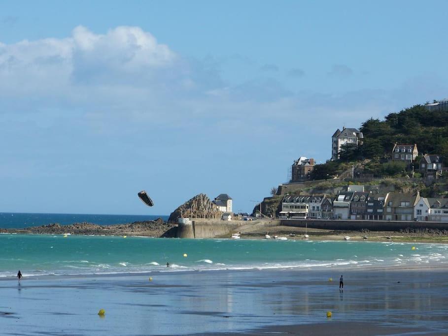 Les Bains Studio Vue Mer Pleneuf-Val-Andre Esterno foto