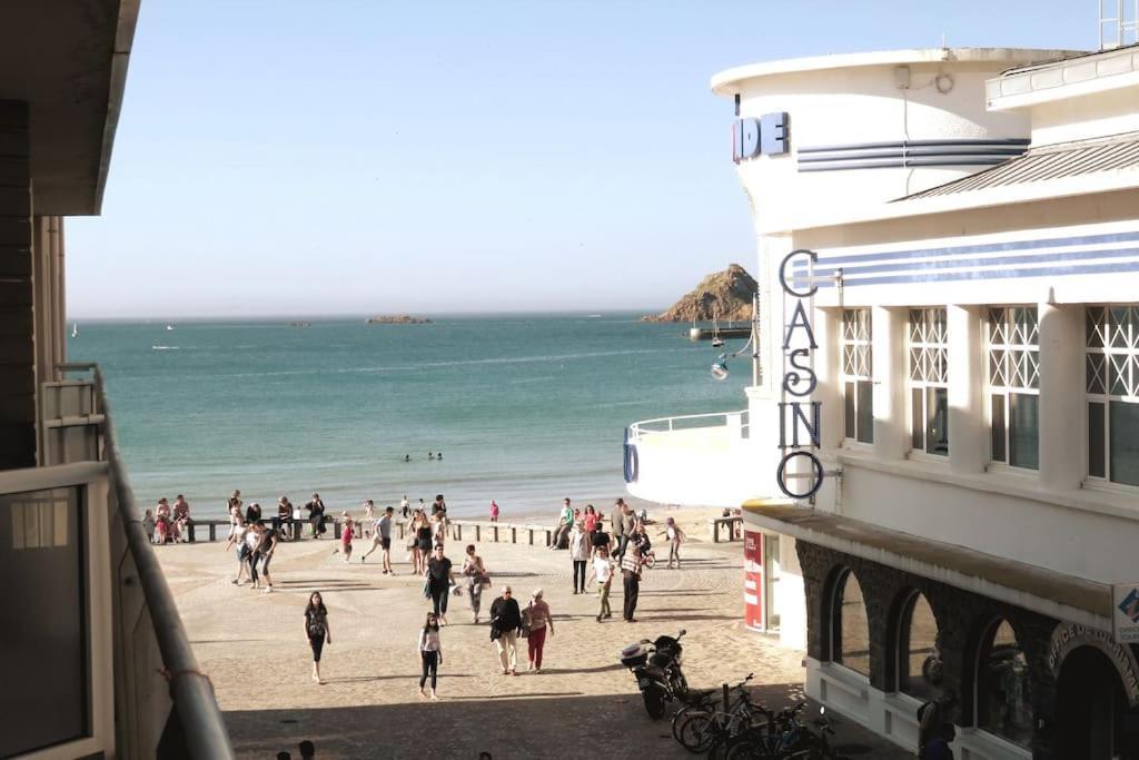 Les Bains Studio Vue Mer Pleneuf-Val-Andre Esterno foto
