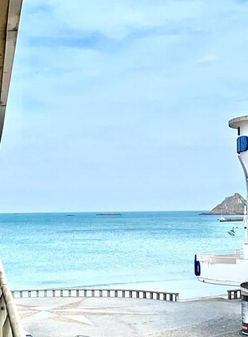 Les Bains Studio Vue Mer Pleneuf-Val-Andre Esterno foto